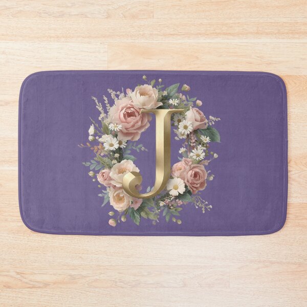 Item preview, Floral Monogram Letter J Wall Art – Elegant Gold Initial J with Roses & Peonies | Personalized Wedding Gift, Nursery Decor, Feminine Botanical Initial J Print designed and sold by AmenAlways.