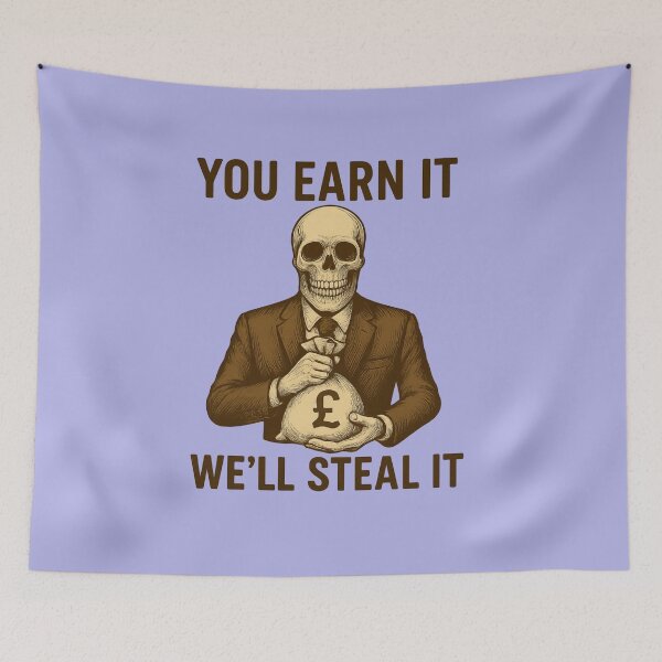 Item preview, You Earn It We'll Steal It Tee Shirt Design designed and sold by ArtComixHaven.