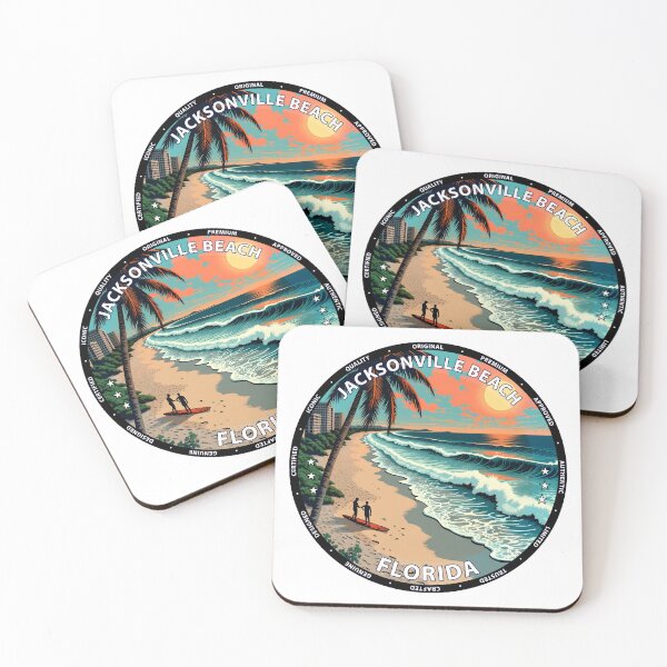 Item preview, Jacksonville Beach – Florida USA - Surf lifestyle urban coastal waves designed and sold by inkNext.