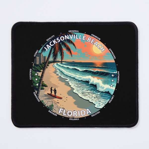 Item preview, Jacksonville Beach – Florida USA - Surf lifestyle urban coastal waves designed and sold by inkNext.