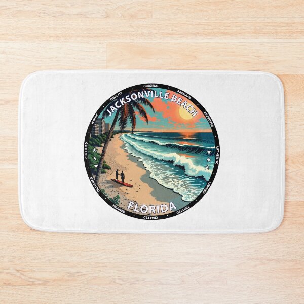 Item preview, Jacksonville Beach – Florida USA - Surf lifestyle urban coastal waves designed and sold by inkNext.