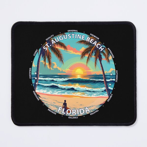 Item preview, St. Augustine Beach – Florida USA - Surf lifestyle historic coastal waves designed and sold by inkNext.