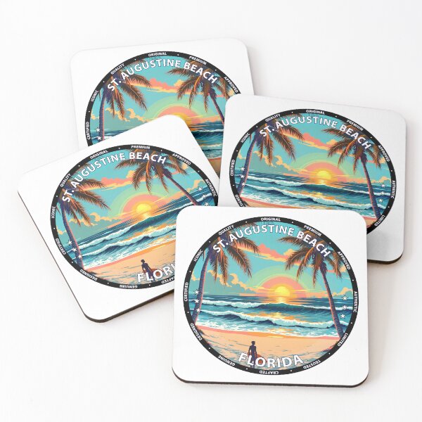 Item preview, St. Augustine Beach – Florida USA - Surf lifestyle historic coastal waves designed and sold by inkNext.