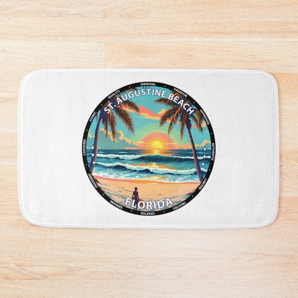 Item preview, St. Augustine Beach – Florida USA - Surf lifestyle historic coastal waves designed and sold by inkNext.