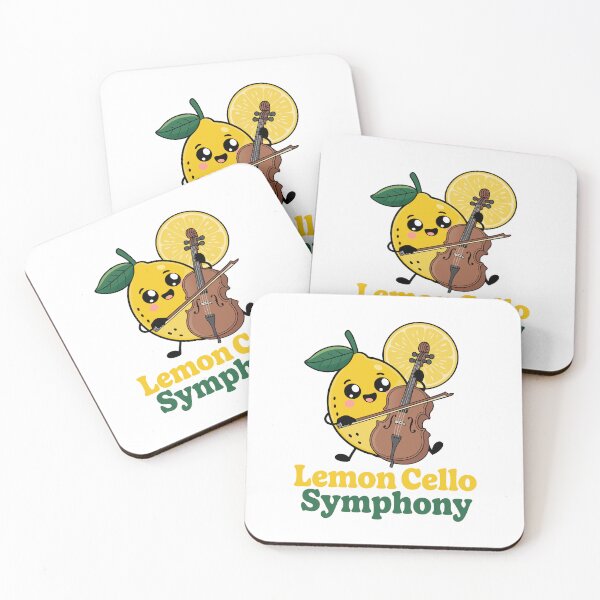 Item preview, Cartoon Lemon Playing Cello – Cute “Lemon Cello Symphony”  designed and sold by VividOrganica.