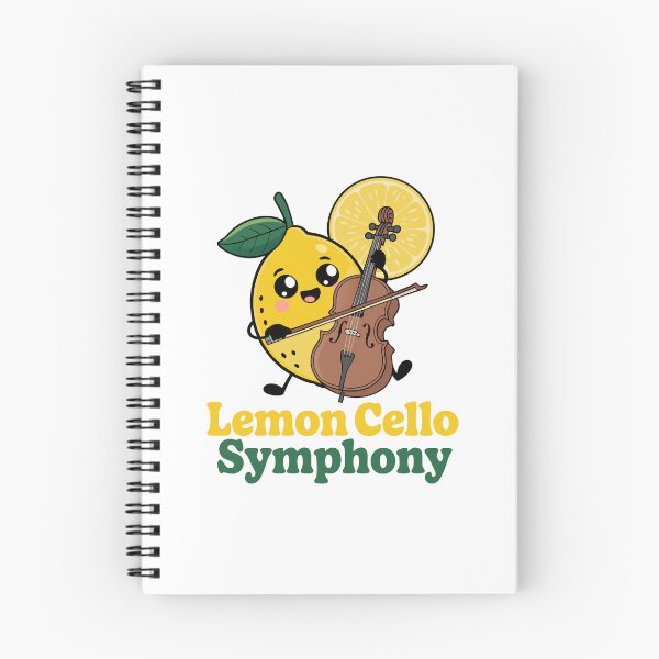 Item preview, Cartoon Lemon Playing Cello – Cute “Lemon Cello Symphony”  designed and sold by VividOrganica.