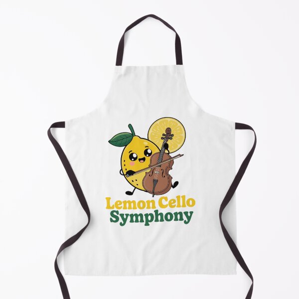 Item preview, Cartoon Lemon Playing Cello – Cute “Lemon Cello Symphony”  designed and sold by VividOrganica.