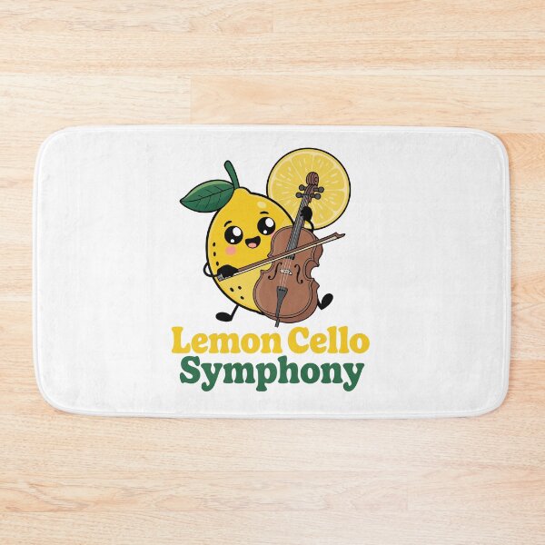 Item preview, Cartoon Lemon Playing Cello – Cute “Lemon Cello Symphony”  designed and sold by VividOrganica.