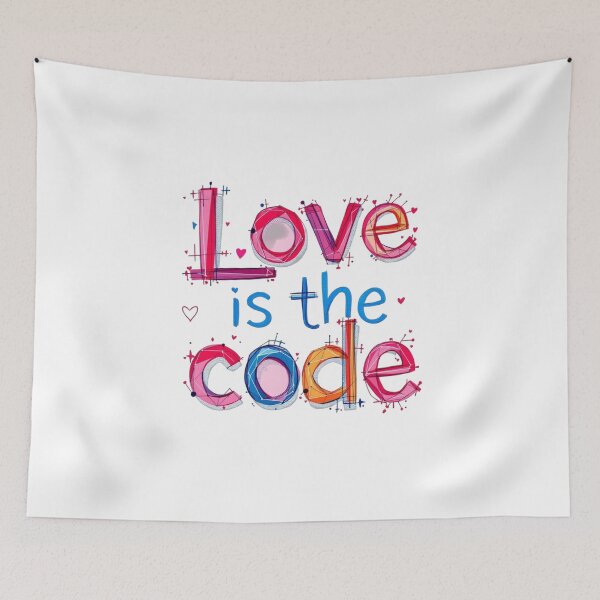 Item preview, Love Is The Code designed and sold by JusRight TT.