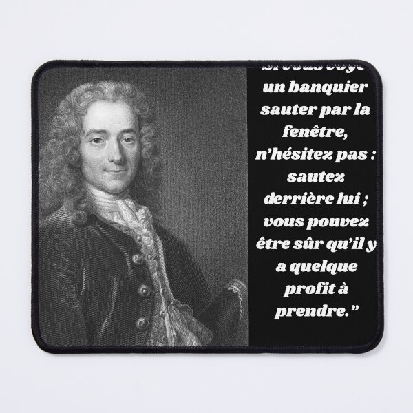 Item preview, Voltaire Quote designed and sold by julieBarmens.