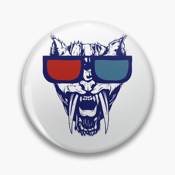 Item preview, Sabertooth with 3D Glasses – Retro Movie Predator Tee designed and sold by tredinium.