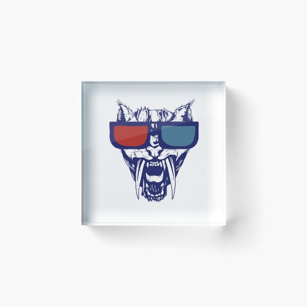 Item preview, Sabertooth with 3D Glasses – Retro Movie Predator Tee designed and sold by tredinium.