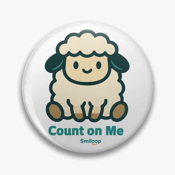 Item preview, Count on Me – Cute Fluffy Sheep Illustration | Smiloop Design designed and sold by Smiloop Kivivi.
