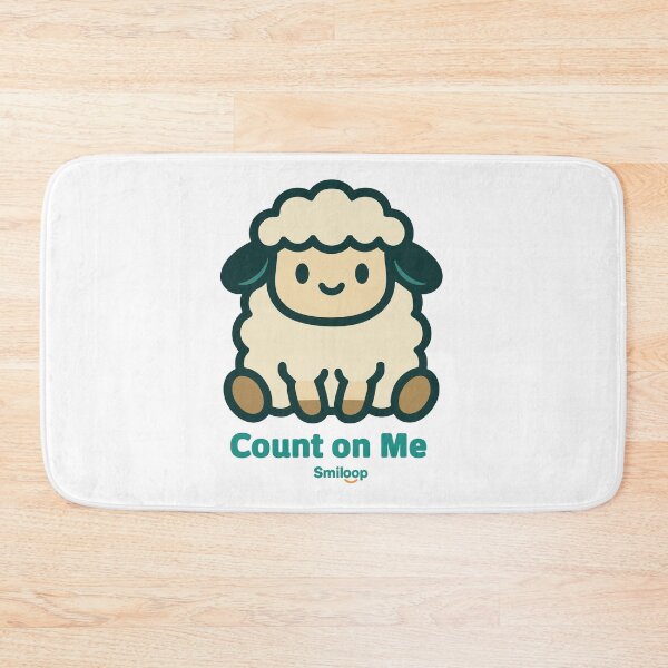 Item preview, Count on Me – Cute Fluffy Sheep Illustration | Smiloop Design designed and sold by Smiloop Kivivi.