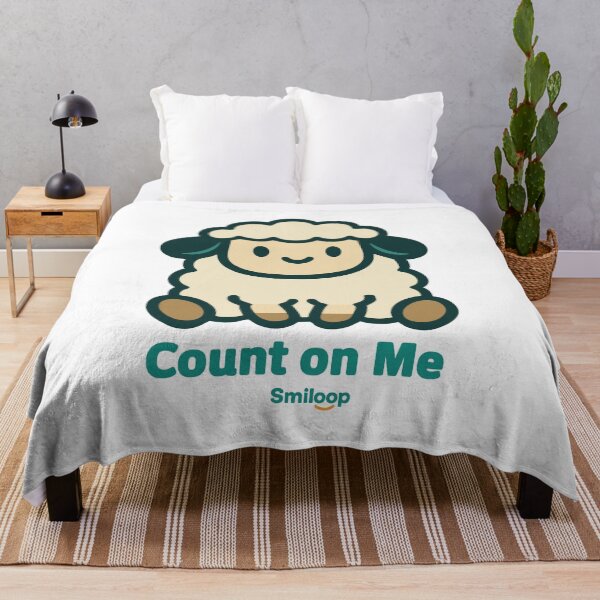 Item preview, Count on Me – Cute Fluffy Sheep Illustration | Smiloop Design designed and sold by Smiloop Kivivi.