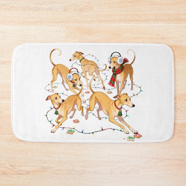 Item preview, Italian Greyhound Merry Christmas designed and sold by forget45studio.