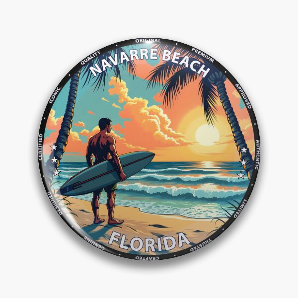 Item preview, Navarre Beach – Florida USA - Surf lifestyle pristine Gulf waves designed and sold by inkNext.