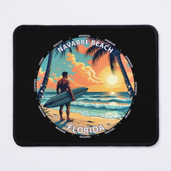 Item preview, Navarre Beach – Florida USA - Surf lifestyle pristine Gulf waves designed and sold by inkNext.