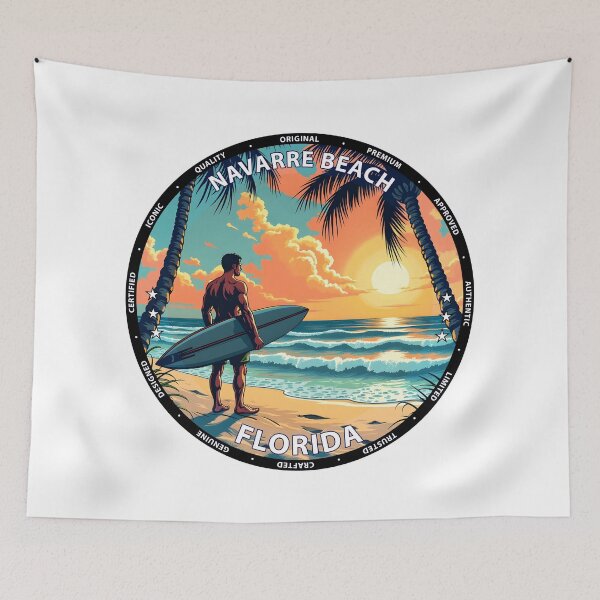 Item preview, Navarre Beach – Florida USA - Surf lifestyle pristine Gulf waves designed and sold by inkNext.