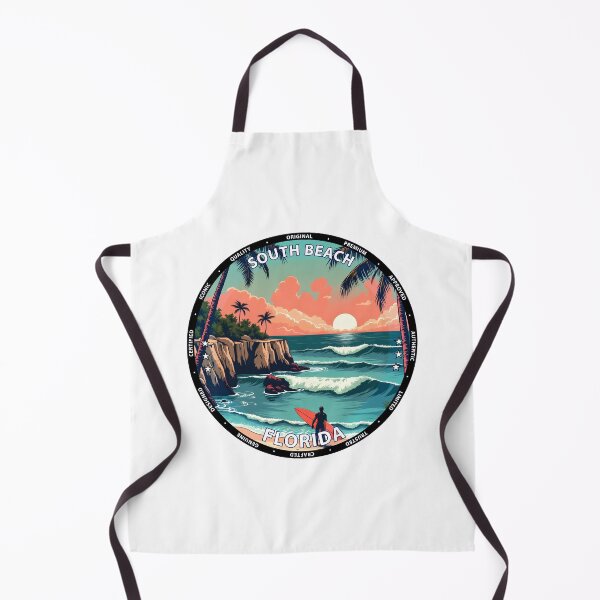 Item preview, South Beach – Florida USA - Surf lifestyle vibrant city waves designed and sold by inkNext.