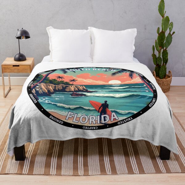 Item preview, South Beach – Florida USA - Surf lifestyle vibrant city waves designed and sold by inkNext.