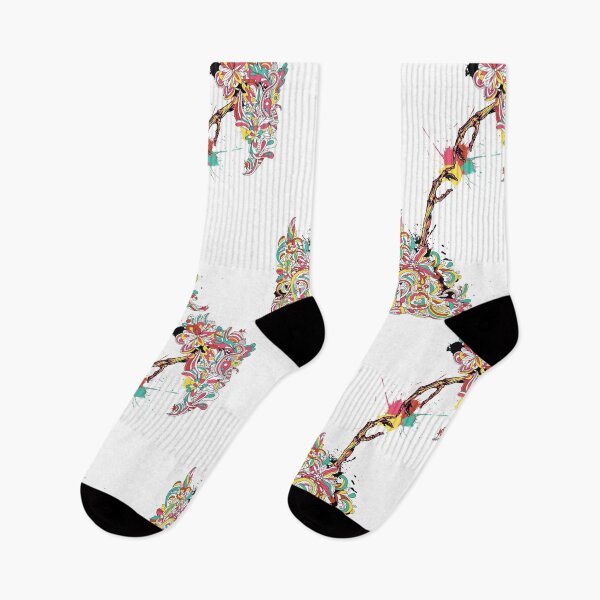 Item preview, Colorful Flowers & Skeletal Hands – Gothic Floral Contrast Design designed and sold by tredinium.