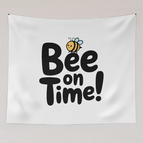Item preview, Bee On Time! Cute Bee Pun designed and sold by PMCreative.