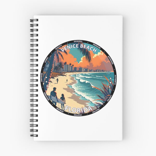 Item preview, Venice Beach – Florida USA - Surf lifestyle classic Gulf waves designed and sold by inkNext.
