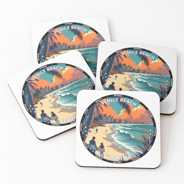 Item preview, Venice Beach – Florida USA - Surf lifestyle classic Gulf waves designed and sold by inkNext.