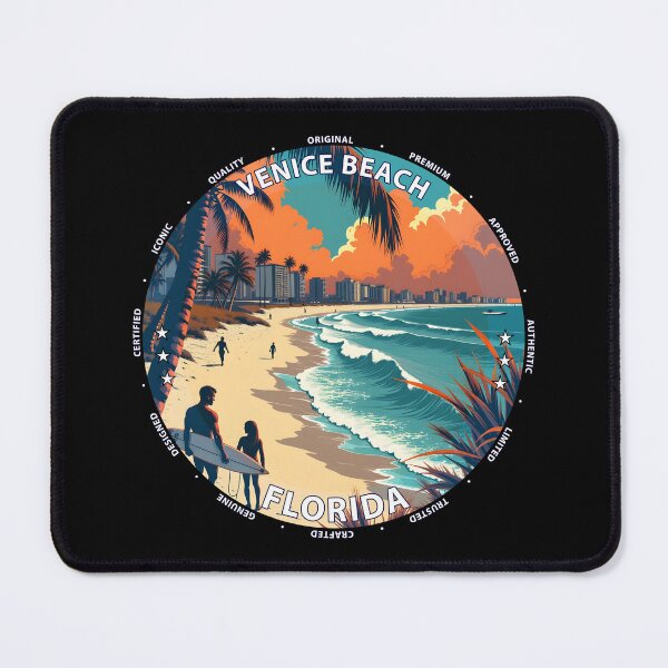 Item preview, Venice Beach – Florida USA - Surf lifestyle classic Gulf waves designed and sold by inkNext.