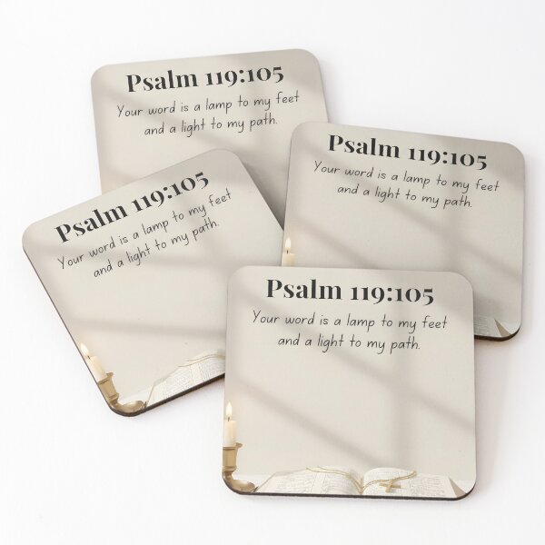 Item preview, Bible Verse Psalm 119:105 | Christian Faith Inspirational Quote designed and sold by Sandydesign.