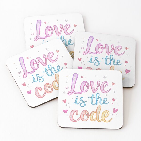 Item preview, Love Is The Code designed and sold by JusRight TT.