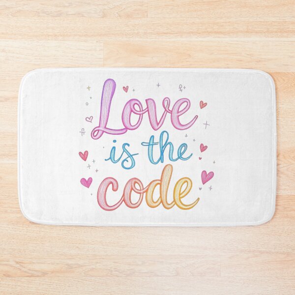 Item preview, Love Is The Code designed and sold by JusRight TT.