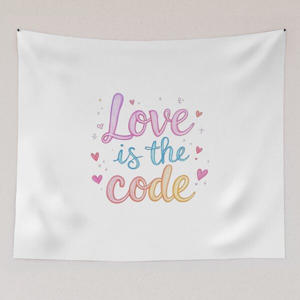 Item preview, Love Is The Code designed and sold by JusRight TT.