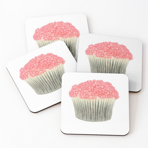 Item preview, Watercolor & Cartoon Cupcake Sticker – Pink Candy Topping designed and sold by Pacika.