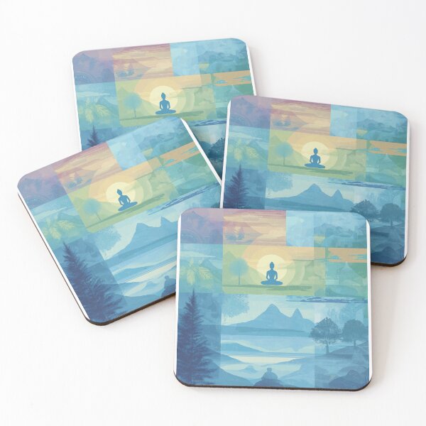 Item preview, Nature Yoga - Soothing Landscape designed and sold by MidArtForge.