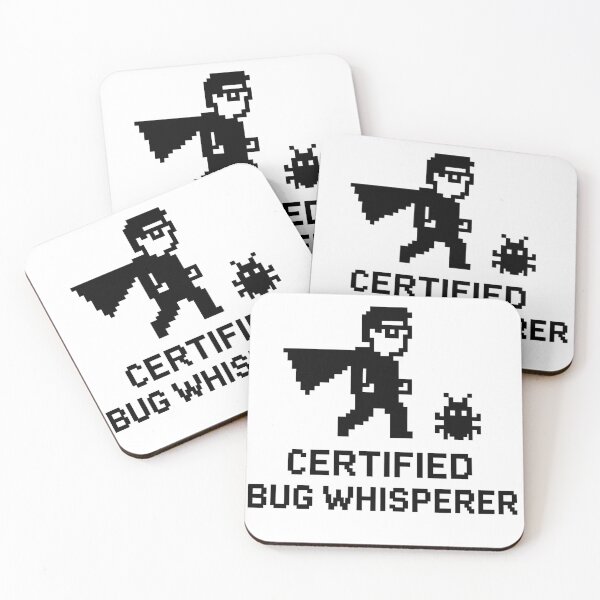 Item preview, Certified Bug Whisperer | Funny Developer Pixel Art T-Shirt designed and sold by WiserShop.