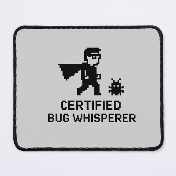 Item preview, Certified Bug Whisperer | Funny Developer Pixel Art T-Shirt designed and sold by WiserShop.