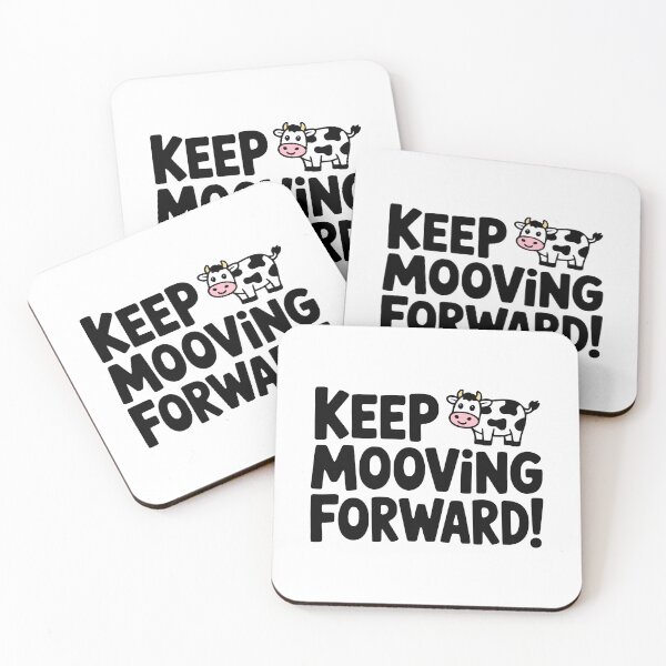 Item preview, Keep Mooving Forward! Cute Cow Pun designed and sold by PMCreative.