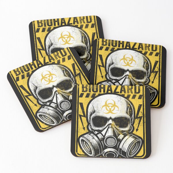 Item preview, Biohazard Grunge Skull Caution Sign designed and sold by OswaldArmstrong.
