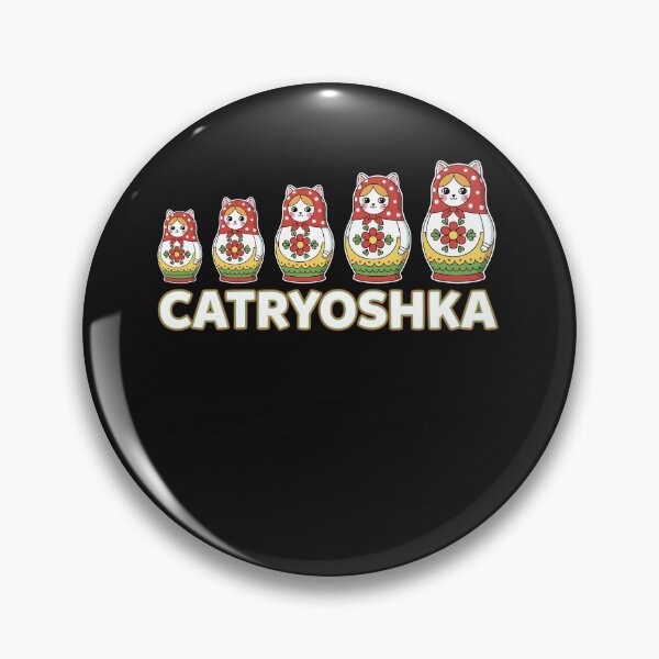 Item preview, Catryoshka Funny Russian Nesting Doll Cat Pun designed and sold by elderberry.