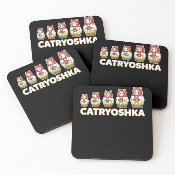 Item preview, Catryoshka Funny Russian Nesting Doll Cat Pun designed and sold by elderberry.