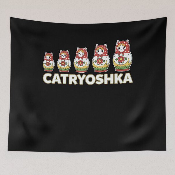 Item preview, Catryoshka Funny Russian Nesting Doll Cat Pun designed and sold by elderberry.