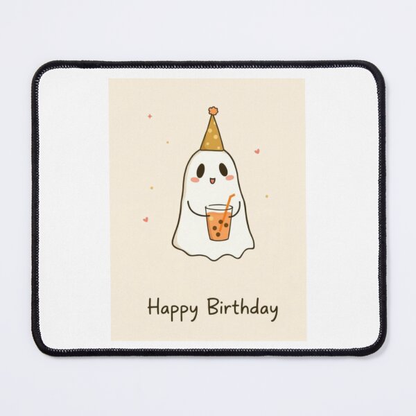 Item preview, Boba milktea milk tea birthday boo ghost halloween christmas spooky pumpkin autumn cute funny designed and sold by CheeseBlueprint.