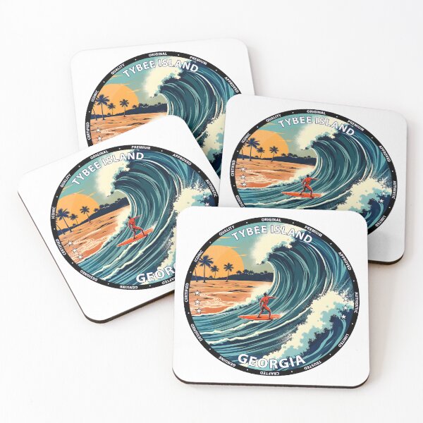 Item preview, Tybee Island – Georgia USA - Surf lifestyle coastal Atlantic waves designed and sold by inkNext.