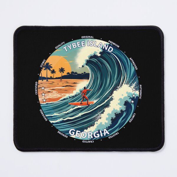 Item preview, Tybee Island – Georgia USA - Surf lifestyle coastal Atlantic waves designed and sold by inkNext.