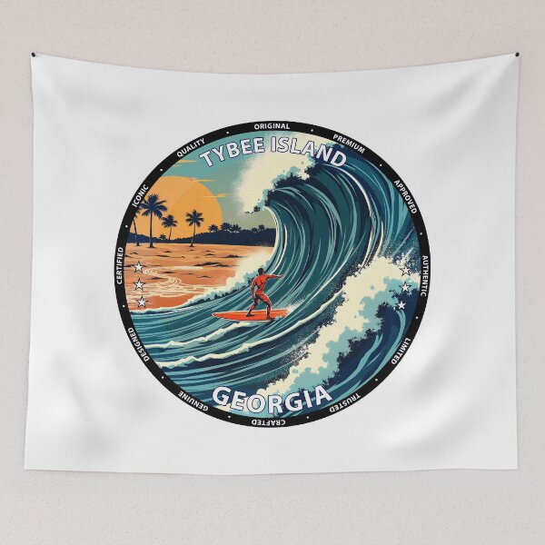 Item preview, Tybee Island – Georgia USA - Surf lifestyle coastal Atlantic waves designed and sold by inkNext.