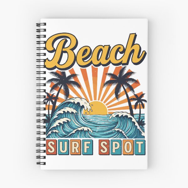 Item preview, Beach Surf Spot Sunset Waves designed and sold by AS Vectorhaus.