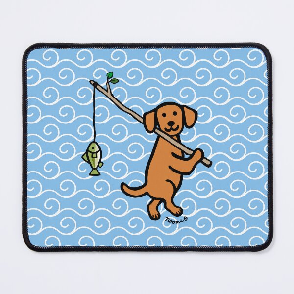 Item preview, Fox Red Labrador Retriever Fishing designed and sold by HappyLabradors.