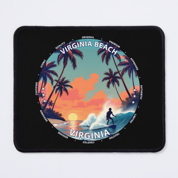 Item preview, Virginia Beach – Virginia USA - Surf lifestyle iconic Atlantic waves designed and sold by inkNext.